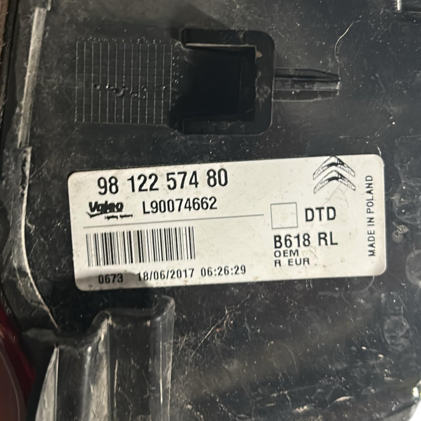Rear Right LED Stop Light for Citroen C3 III code 9812257480 (2016 > 2024) - F&P CRASH SRLS - Used Spare Parts