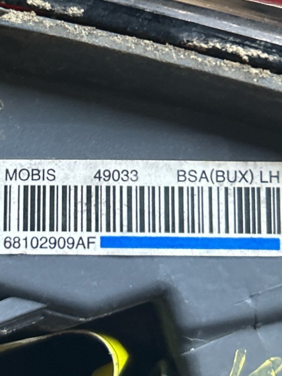 Left Rear Stop Light Jeep Cherokee (KL) (2013 > 2023) code.68102909AF - F&P CRASH SRLS - Used Parts