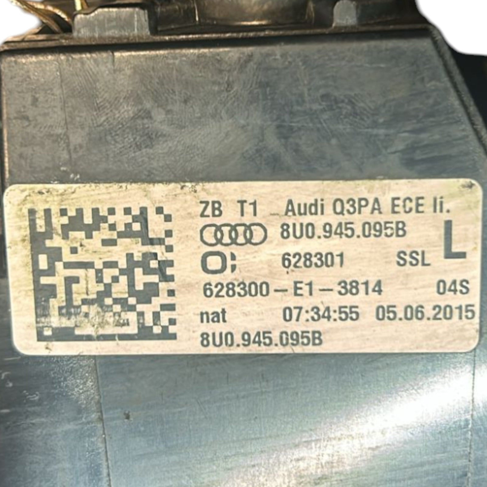 Rear Left Halogen Stop / Tail Light for Audi Q3 (8U) cod.8U0945095B (2011 > 2018) - F&P CRASH SRLS - Used Parts