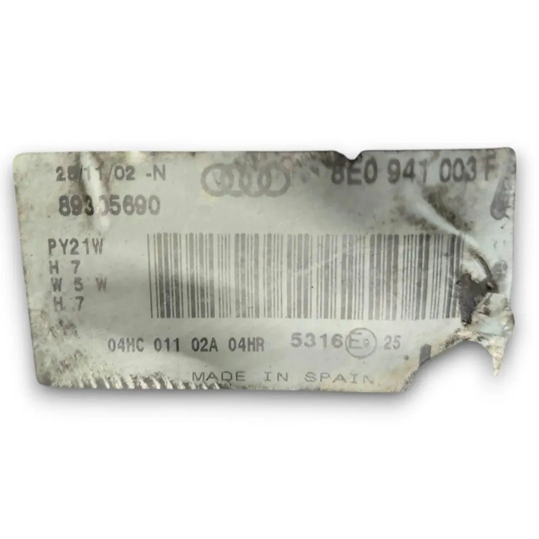 Faro anteriore sinistro Audi A4 8E 2004–2008 OEM 8E0 941 003 F - F&P CRASH SRL - Ricambi Usati