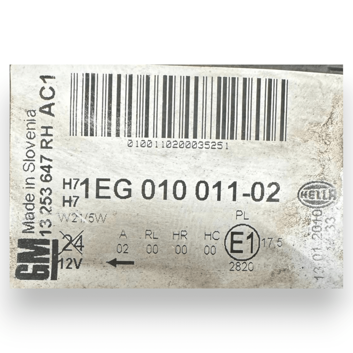 Faro / fanale anteriore destro (dx) Opel Astra J cod.1EG010011-02 (2009-2015) - F&P CRASH SRL - Ricambi Usati