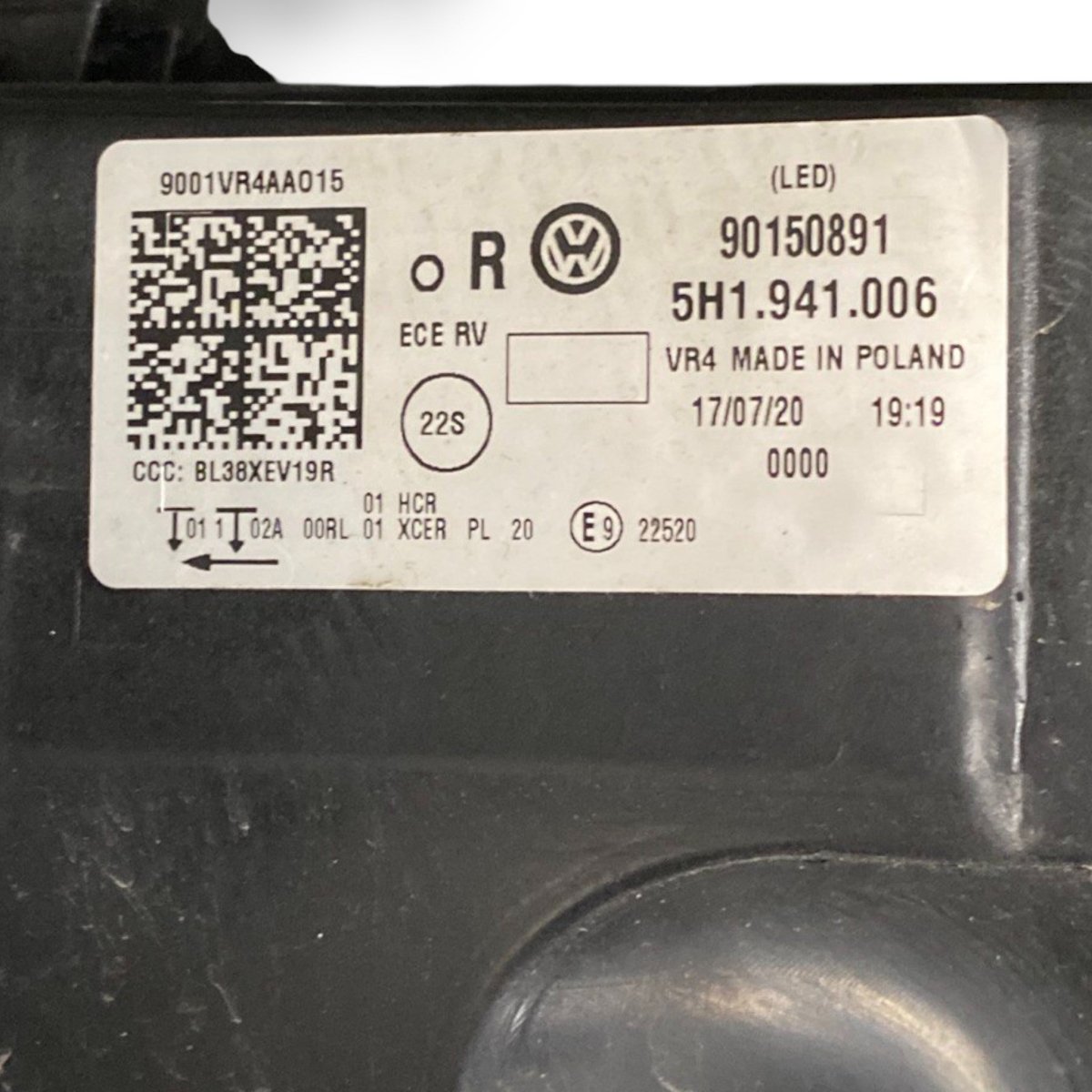 Faro / fanale destro (dx) volkswagen golf viii Cod: 5h1941006 (2019 - ) - F&P CRASH SRLS - Ricambi Usati