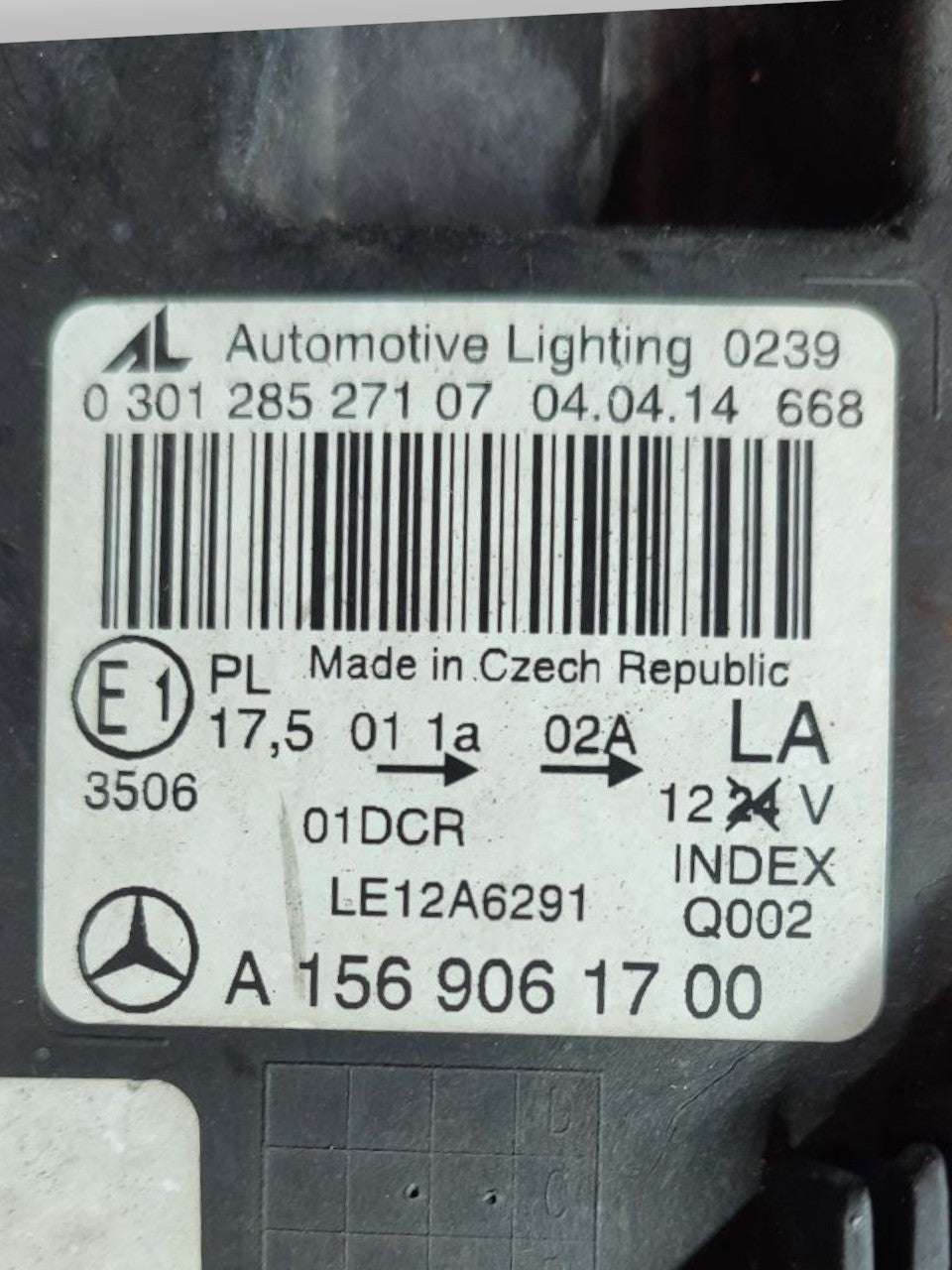 Left front Xenon headlight (sx) Mercedes Gla X156 (2018) code: A1569061700 (1 Broken clip) - F&P CRASH SRLS - Used Parts