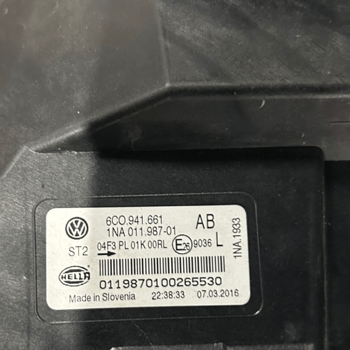 Fendinebbia alogeno volkswagen polo 6r cod:6C0941661 (2009 > 2017) - F&P CRASH SRLS - Ricambi Usati