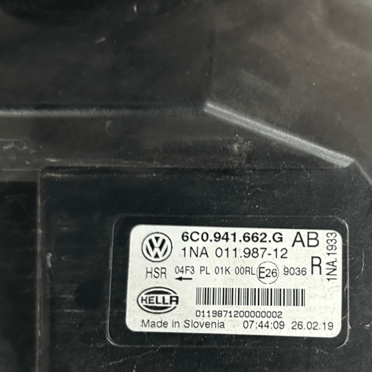 Fendinebbia alogeno volkswagen polo 6r cod:6C0941662G (2009 > 2017) - F&P CRASH SRLS - Ricambi Usati