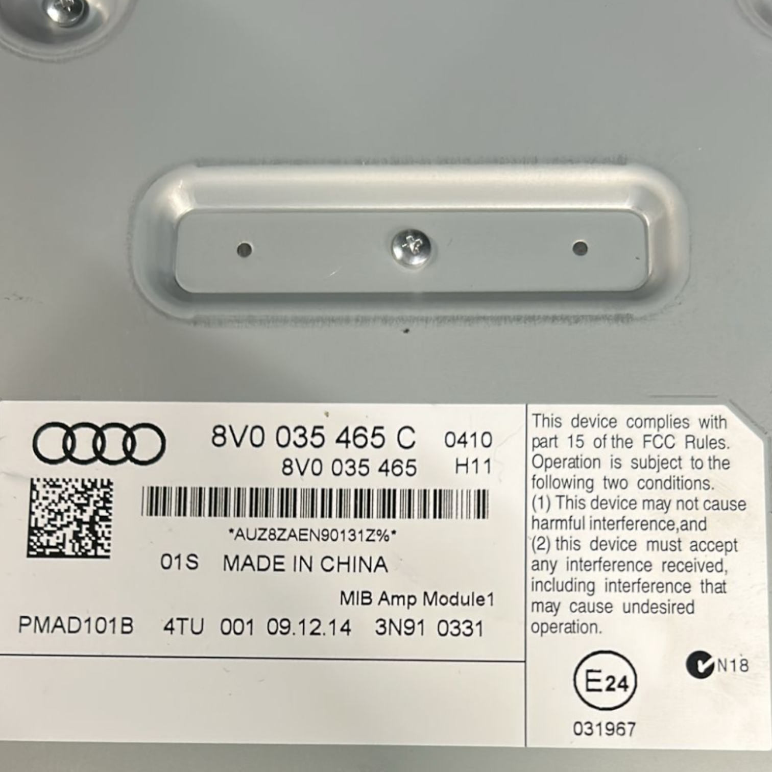 Amplificatore Autoradio Audi A3 8V cod:8V0035465C (2012 > 2020)