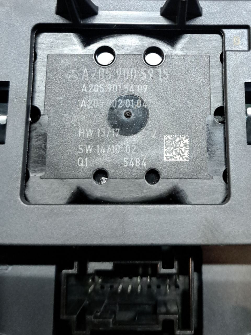 Multimedia control group / car radio joystick central knob + driving mode control Mercedes-Benz Class C W205 (2017) COD:A2059005915 - F&P CRASH SRLS - Used Parts