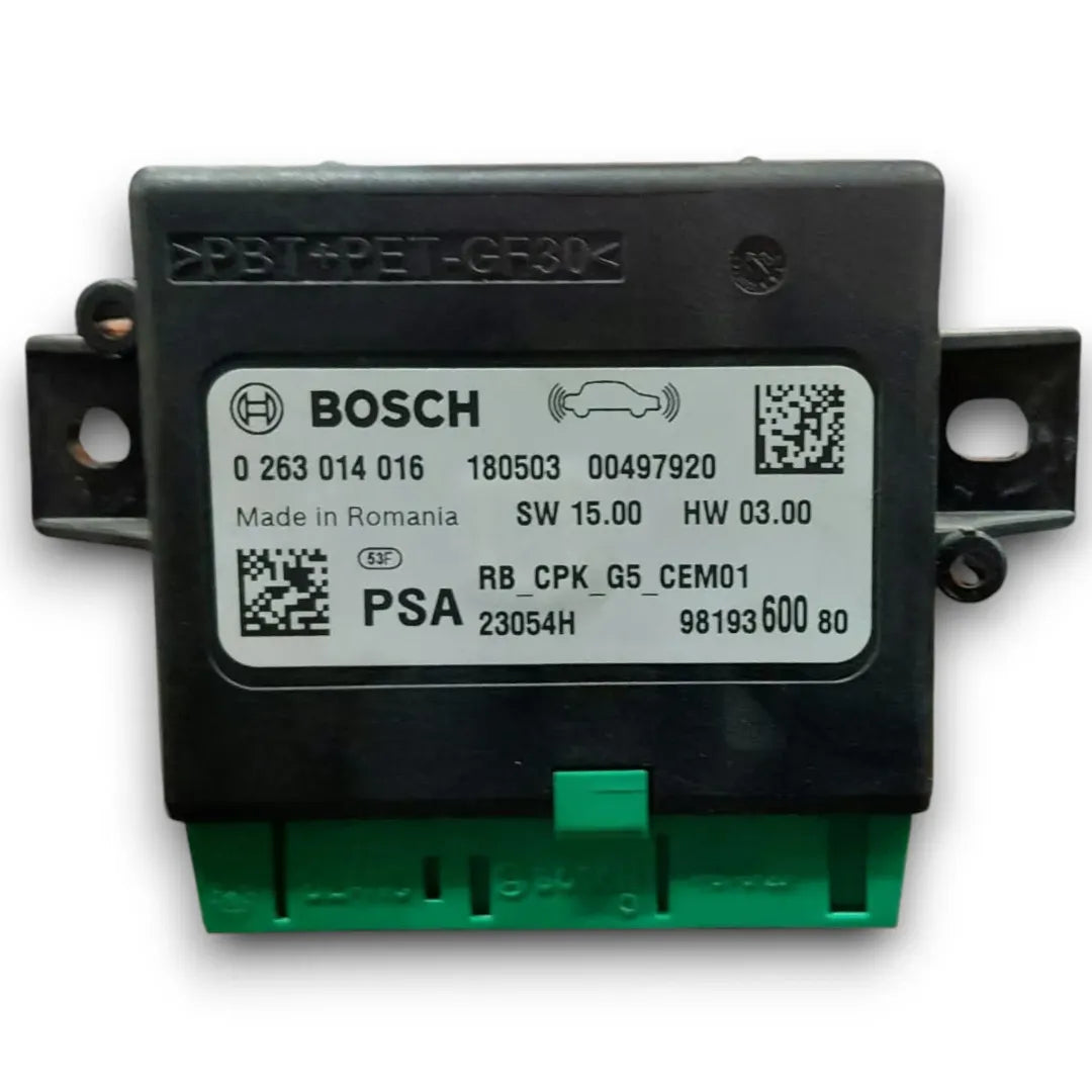 Centralina sensori di parcheggio posteriore Peugeot Expert Furgone dal 2016 OEM 0263014016
