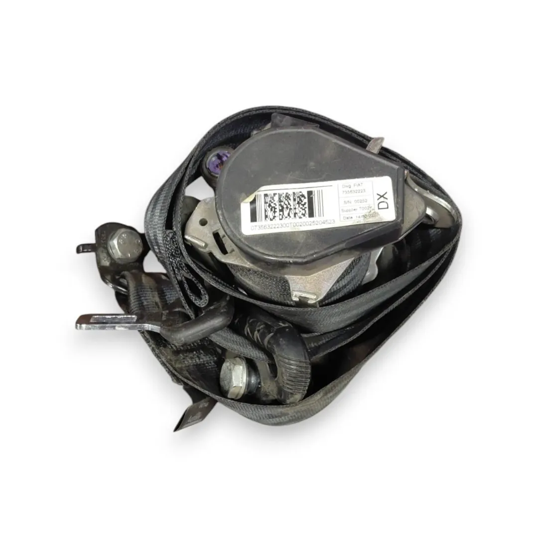 Cintura di sicurezza destra anteriore Fiat Qubo 3N OEM 735489157