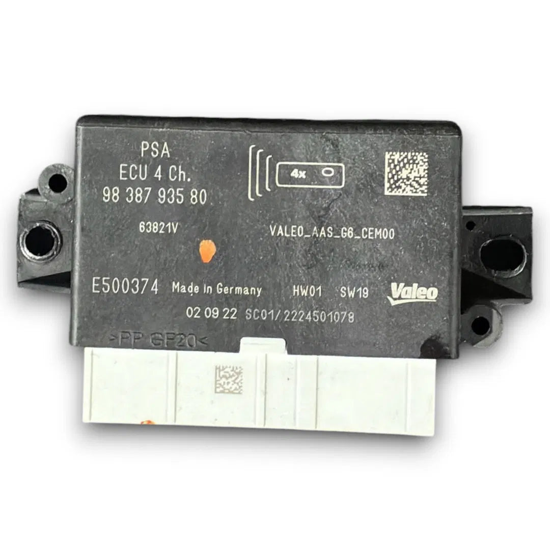 Centralina sensori di parcheggio Peugeot 2008 2019–2023 OEM 9838793580