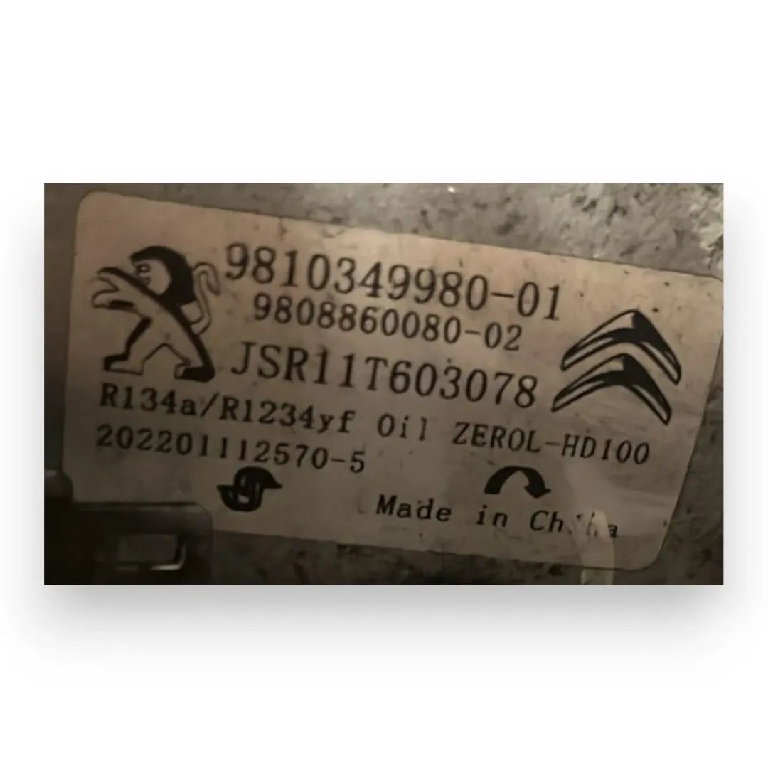 Dettaglio Compressore clima Citroën C3 2ª Serie 2009–2013 OEM 9678656080 - foto 2