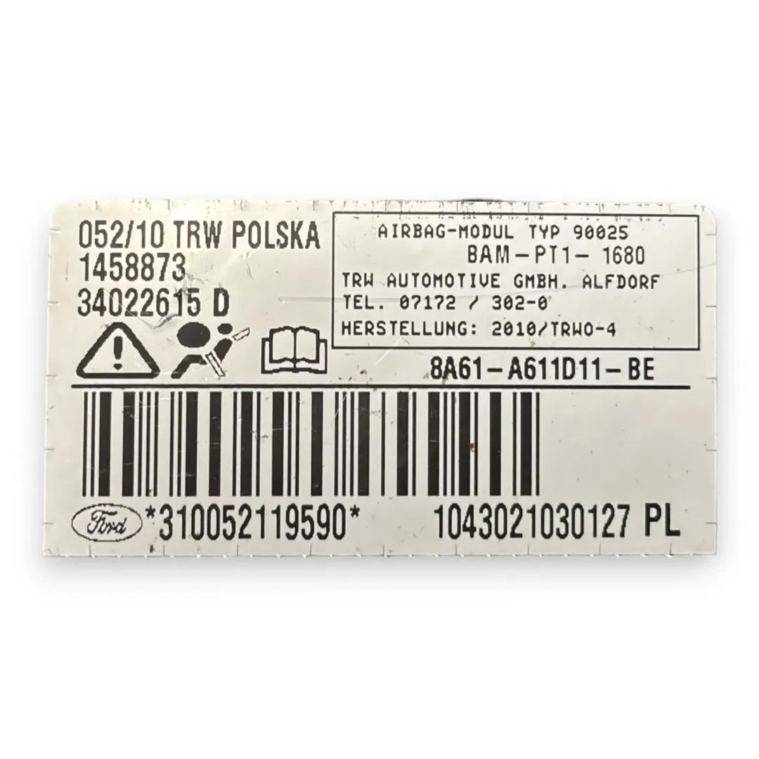 Dettaglio Airbag sedile sinistro Ford Fiesta CB1 cod. 8A61-A611D11-BC - foto 3