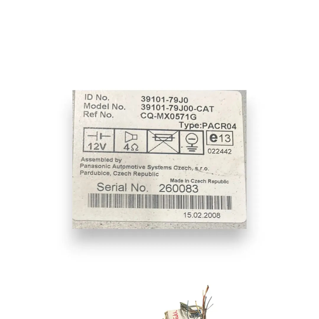 Dettaglio Autoradio Fiat Sedici OEM 71768553 - foto 3