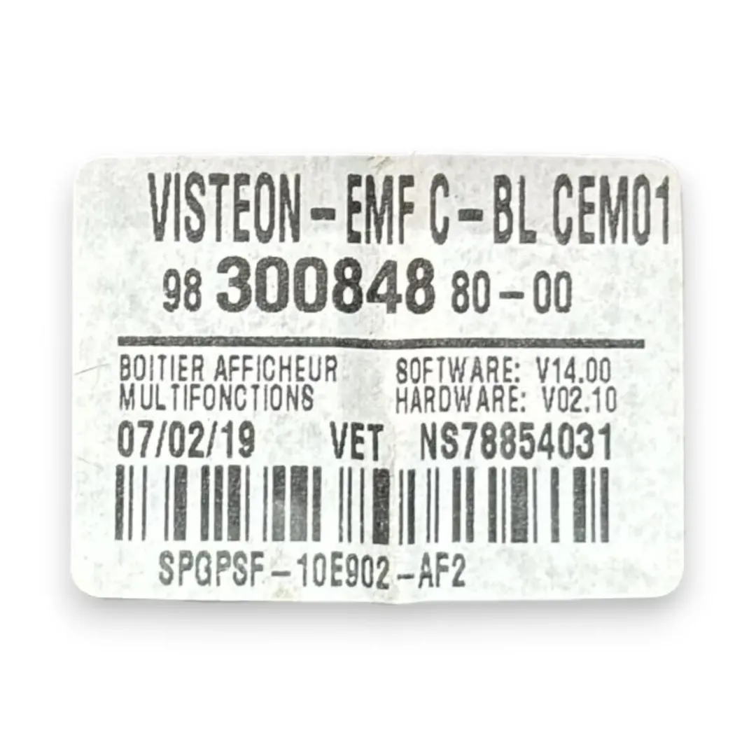 Dettaglio Blocco comandi autoradio Opel Combo OEM 98392691ZD - foto 3