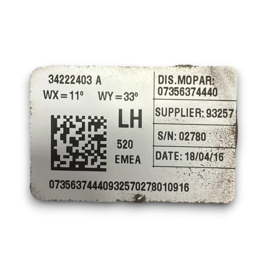 Dettaglio Cintura di sicurezza posteriore sinistra Jeep Renegade 5I OEM 735637445 - foto 3