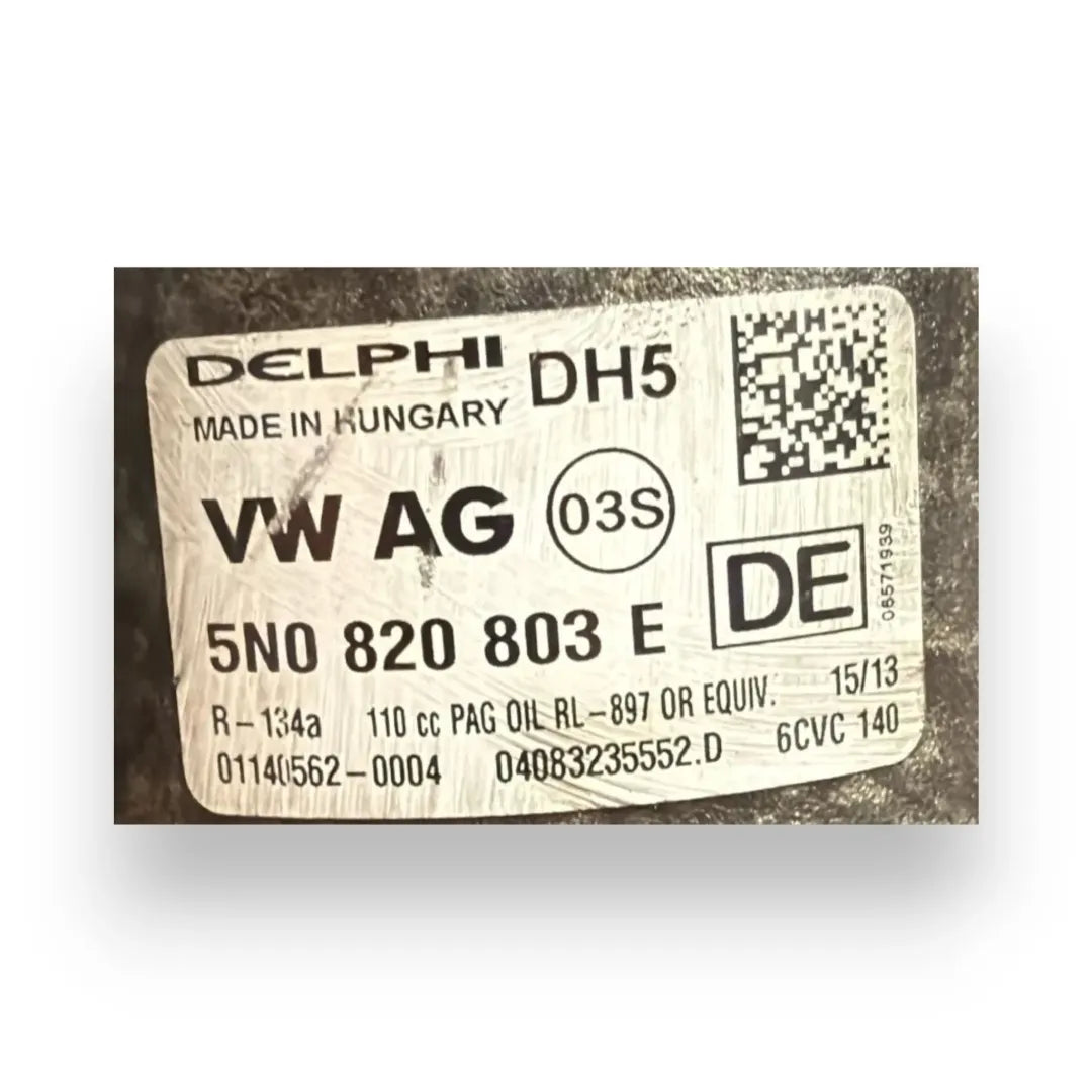 Dettaglio Compressore clima Volkswagen Golf 5K/AJ OEM 5K0820803HX - foto 3