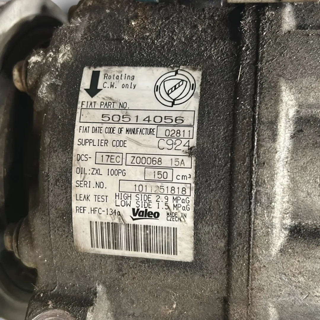 Dettaglio Compressore clima Alfa Romeo 159 X8 OEM 50510966 - foto 3