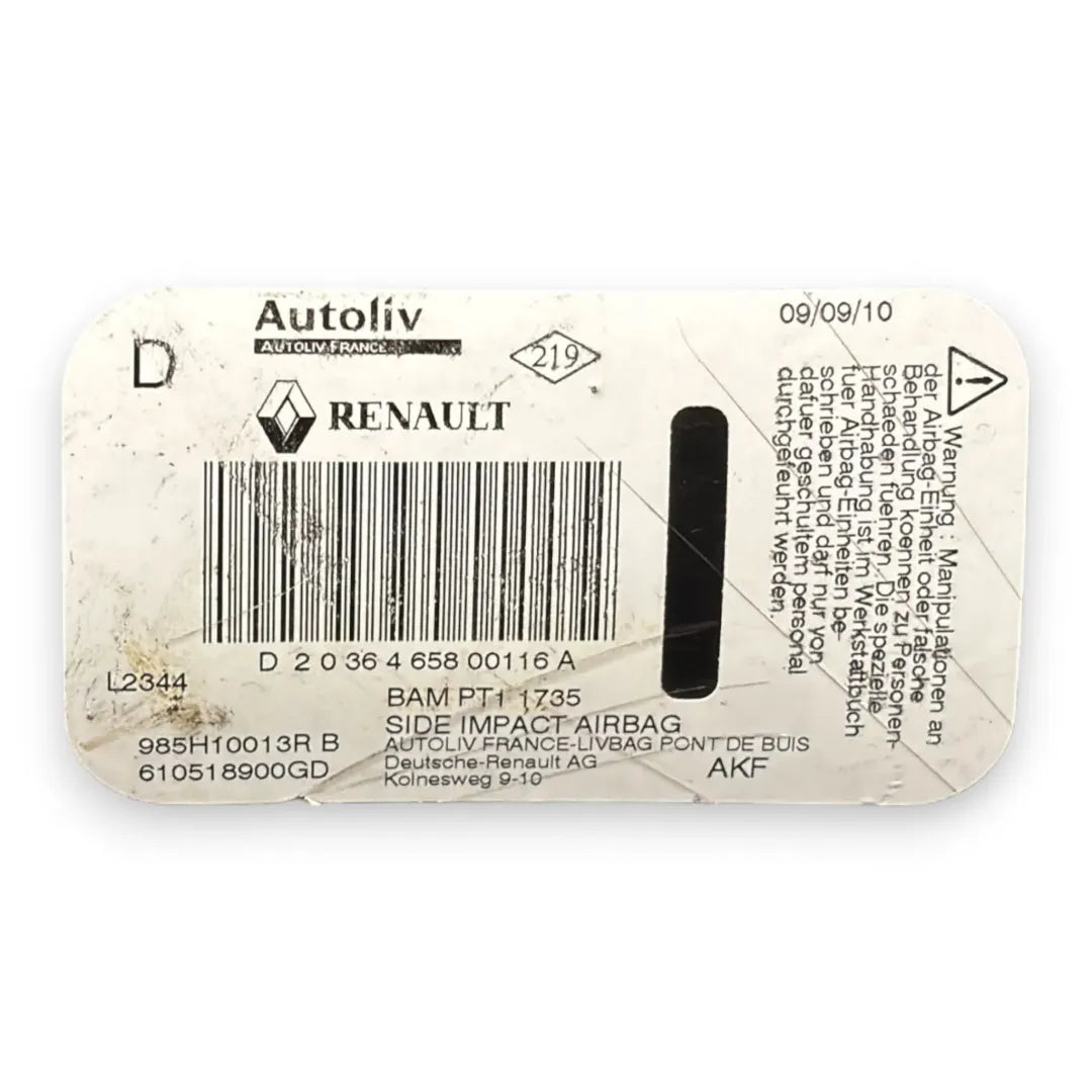 Dettaglio Airbag sedile destro Renault Megane 3ª Serie cod. 985H10013R - foto 3