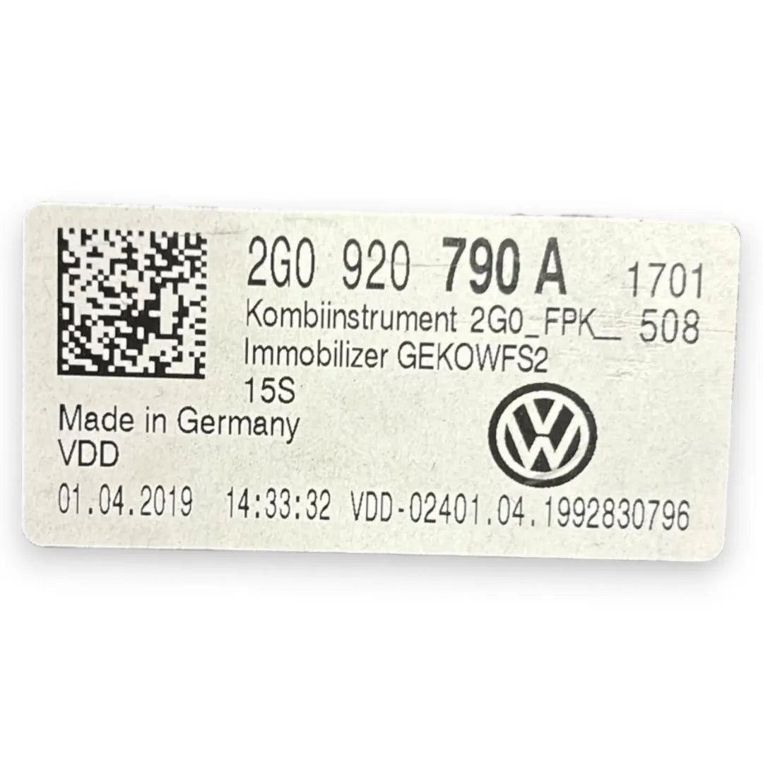 Dettaglio Quadro strumenti Volkswagen T-Cross cod. 2G0920790A - foto 3
