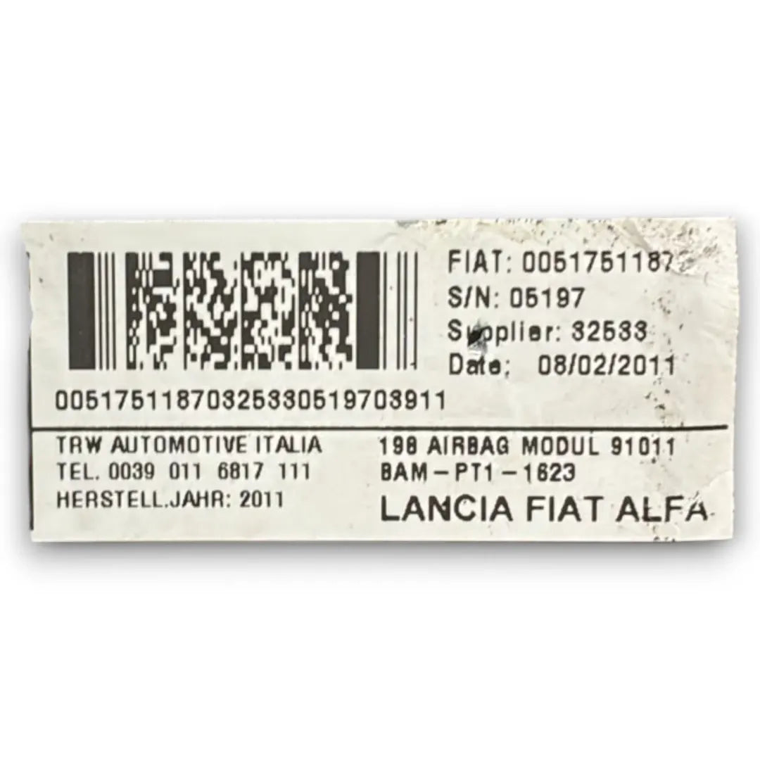 Dettaglio Dispositivo airbag lato passeggero Lancia Delta OEM 51751187 - foto 3