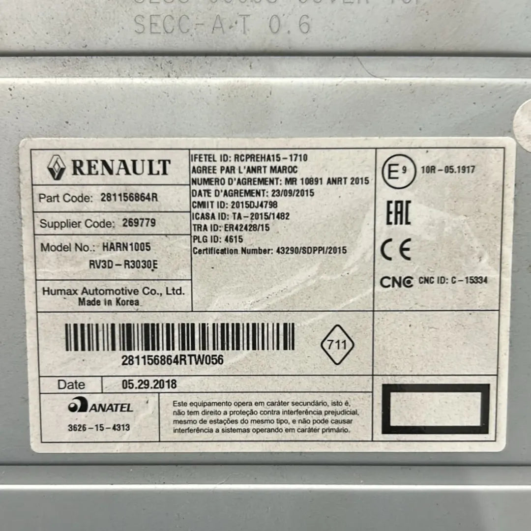 Dettaglio Autoradio Dacia Sandero 2ª Serie OEM 281153391R - foto 3