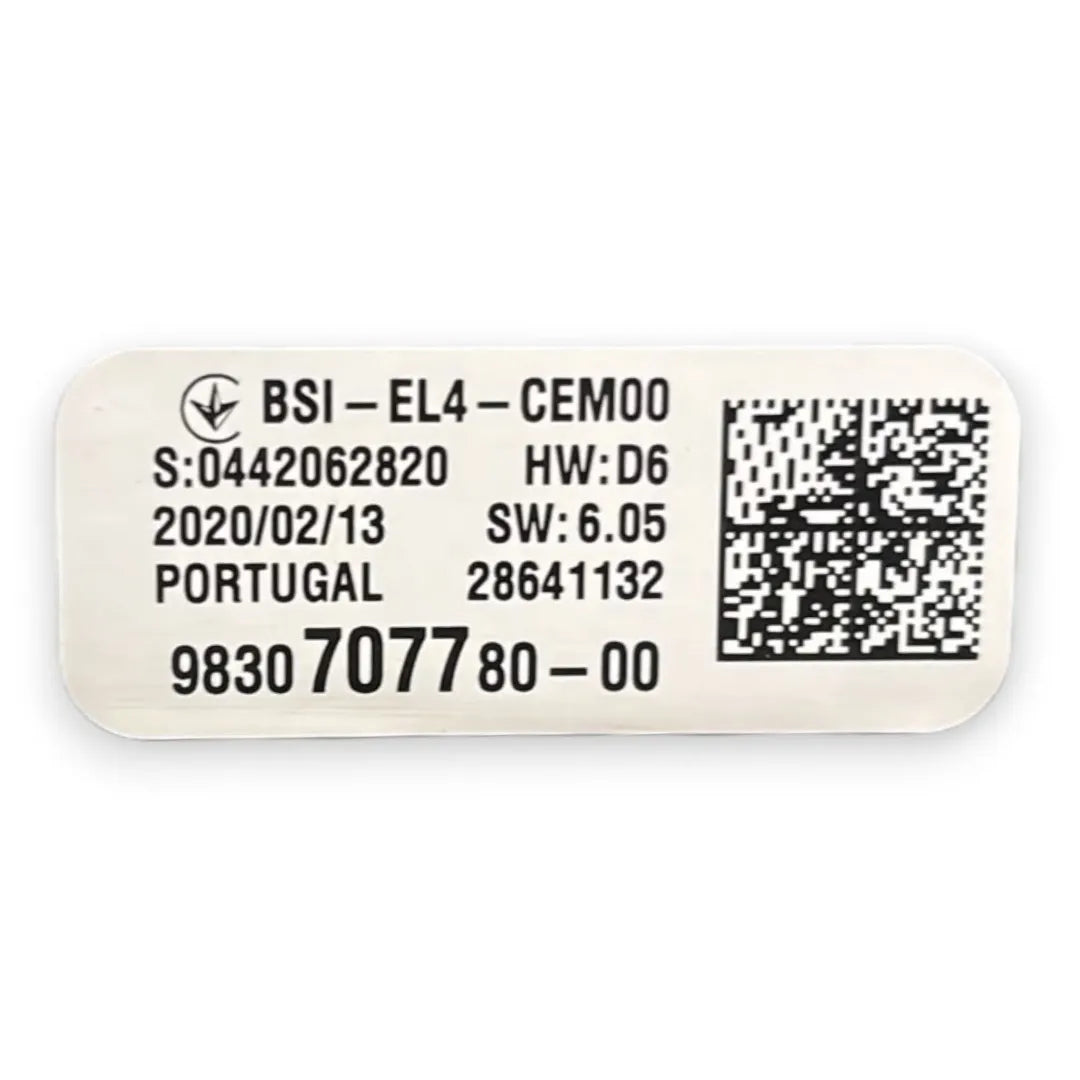 Dettaglio Body Computer Peugeot 2008 2019–2023 OEM 9830707780-00 - foto 3