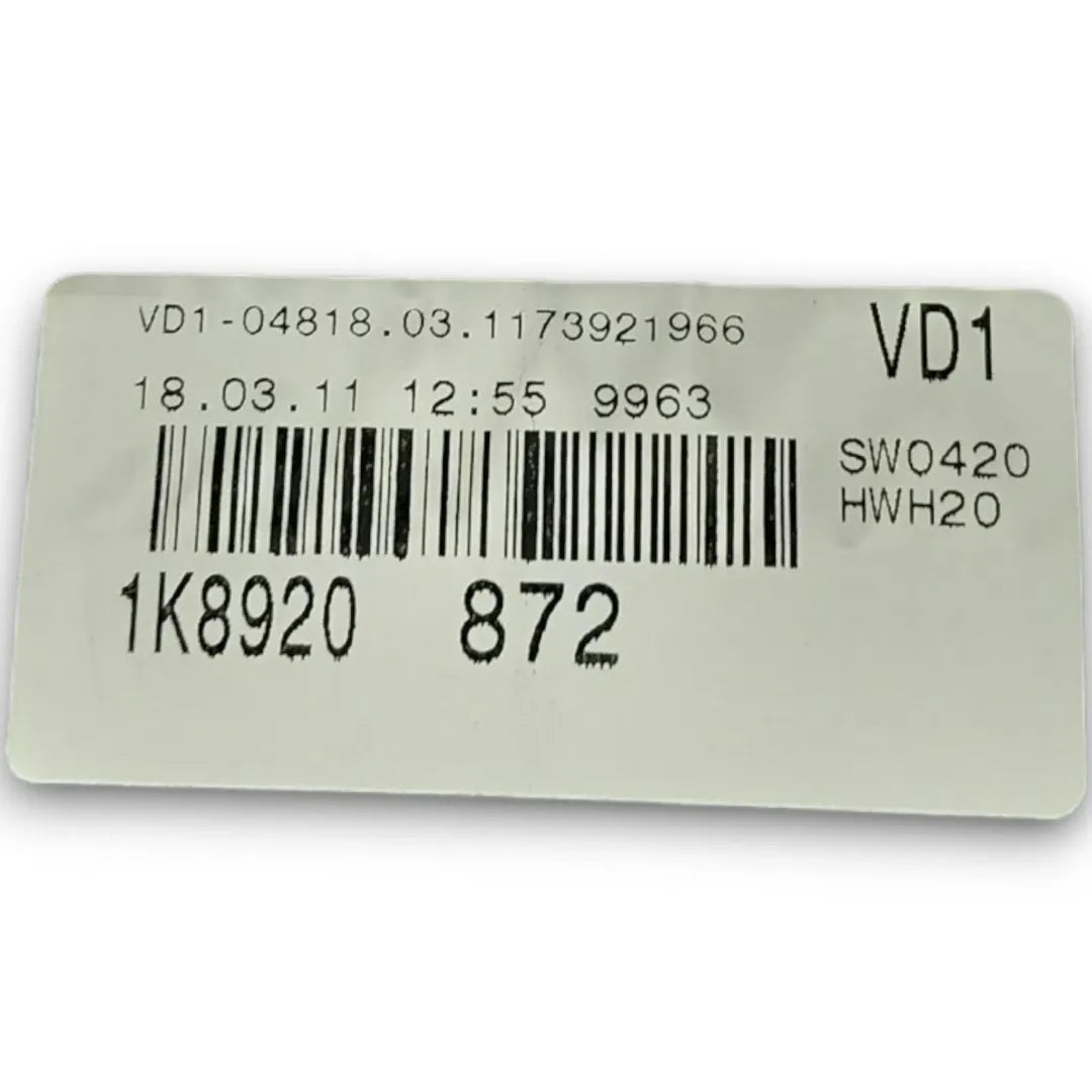 Dettaglio Quadro strumenti Volkswagen Scirocco dal 2008 cod. 1K8920872 - foto 4