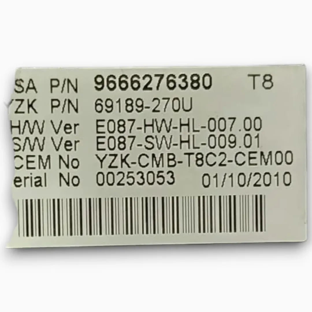 Dettaglio Quadro strumenti Peugeot 3008 2013–2017 cod. 96662276380 - foto 4