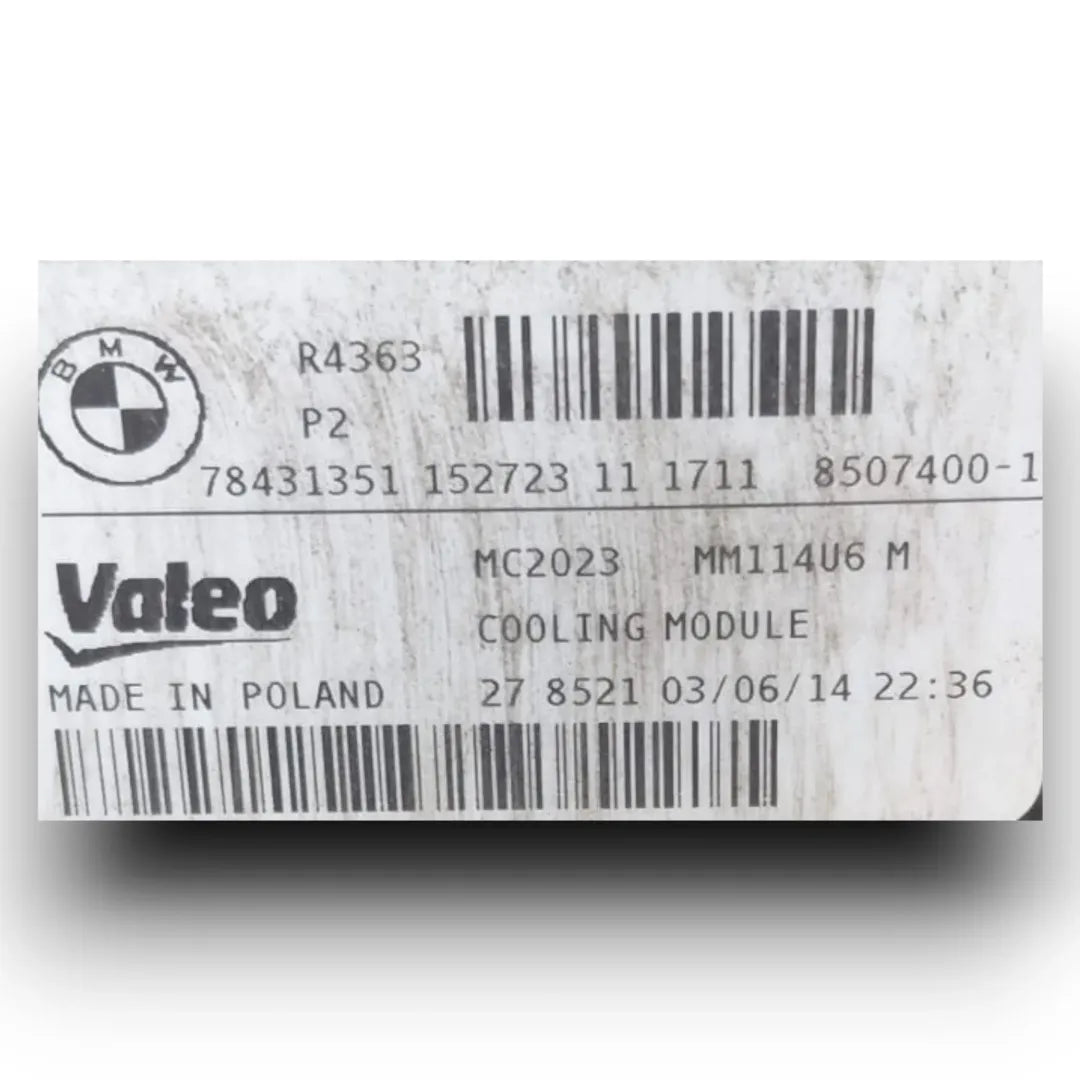 Dettaglio Kit radiatori BMW Serie 1 5P F20 cod. 7843351 / 8507400 - foto 6