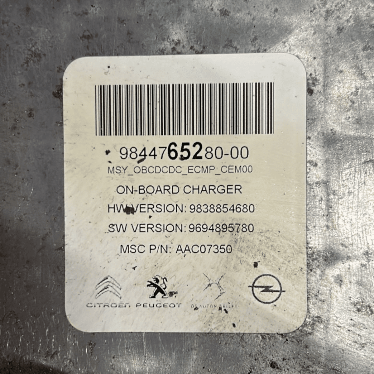 Inverter peugeot e - 2008 cod:9844765280 (2019 >) convertitore di tensione - F&P CRASH SRL - Ricambi Usati