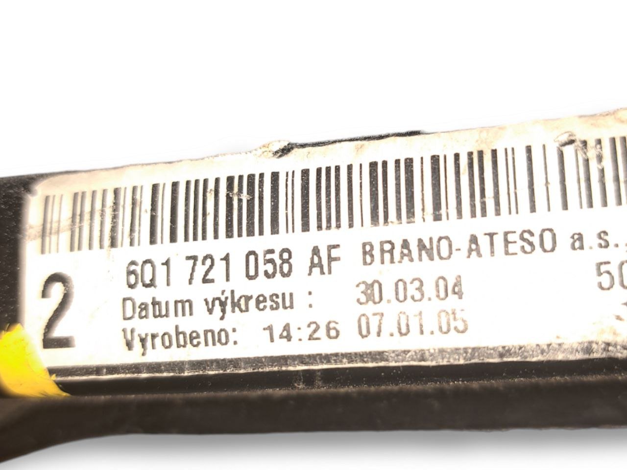Kit pedaliera freno +acceleratore Seat Ibiza (2019) COD:6Q1721058AF-6Q1721503B - F&P CRASH SRLS - Ricambi Usati