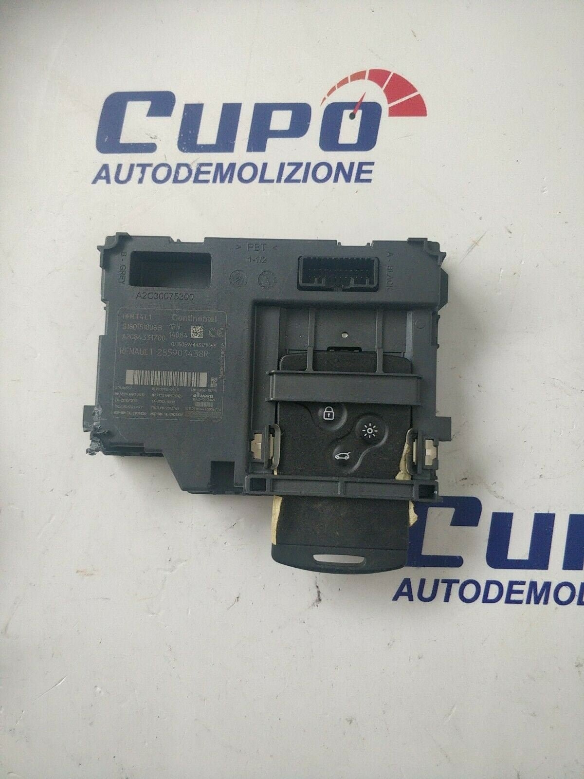 Reader + Ignition Card Renault Clio 2014 Original 285903438R / A2C84331700 - F&P CRASH SRLS - Used Parts