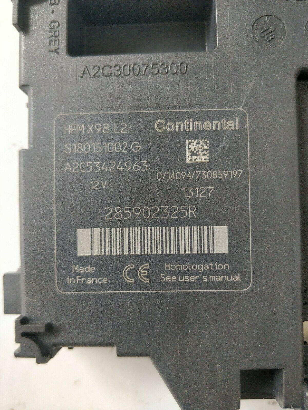 Original Renault Clio 4 card reader module starter 285902325R S180151002G - F&P CRASH SRLS - Used Parts