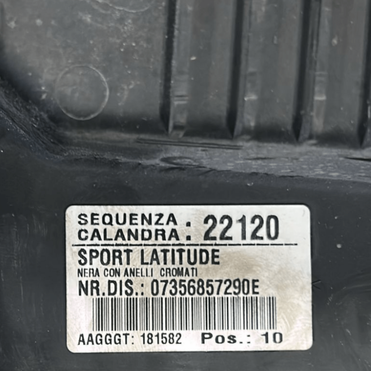 Leva apertura cofano anteriore jeep renegade cod:07356857290E (2014 >) - F&P CRASH SRLS - Ricambi Usati