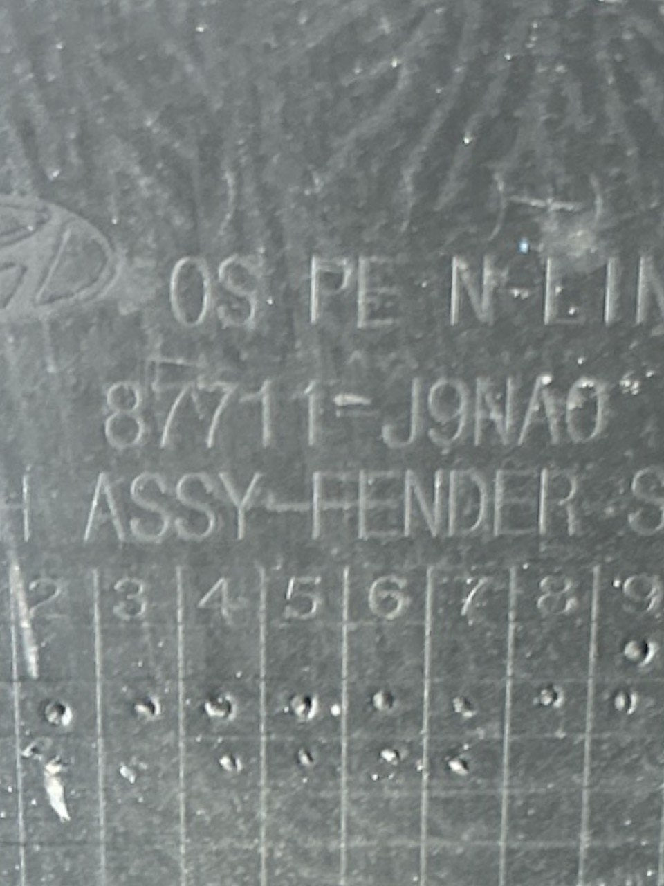 Modanatura Parafango Anteriore Sinistra Hyundai Kona (2017 > ) cod.87711 - J9NA0 - F&P CRASH SRLS - Ricambi Usati