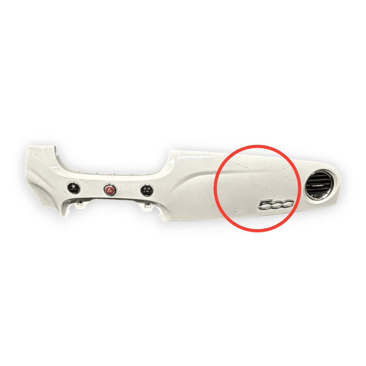 Modanatura / rivestimento cruscotto centrale + pulsanti Fiat 500 (2007-2014) Cod: 51803289 - F&P CRASH SRL - Ricambi Usati