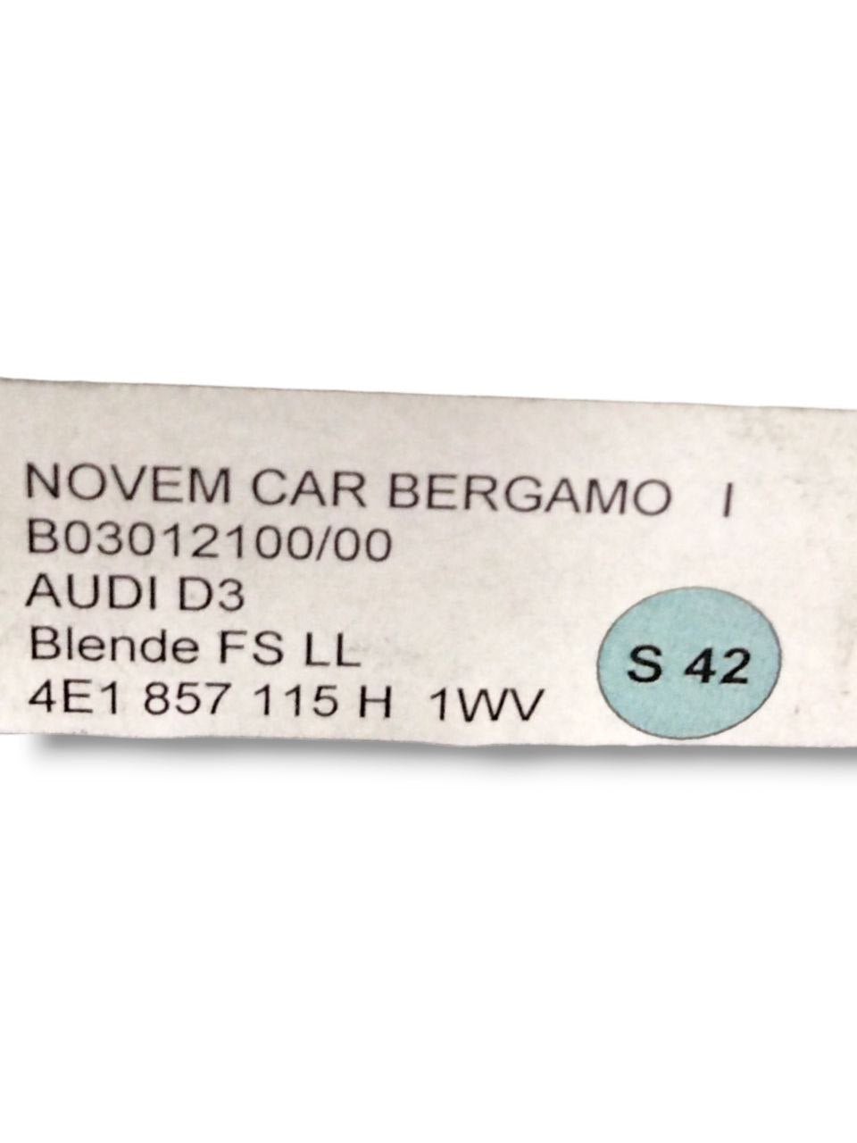 Trim/Cover for Audi A8 4E Speedometer (2003 - 2009) code 4E1857115 - F&P CRASH SRLS - Used Parts