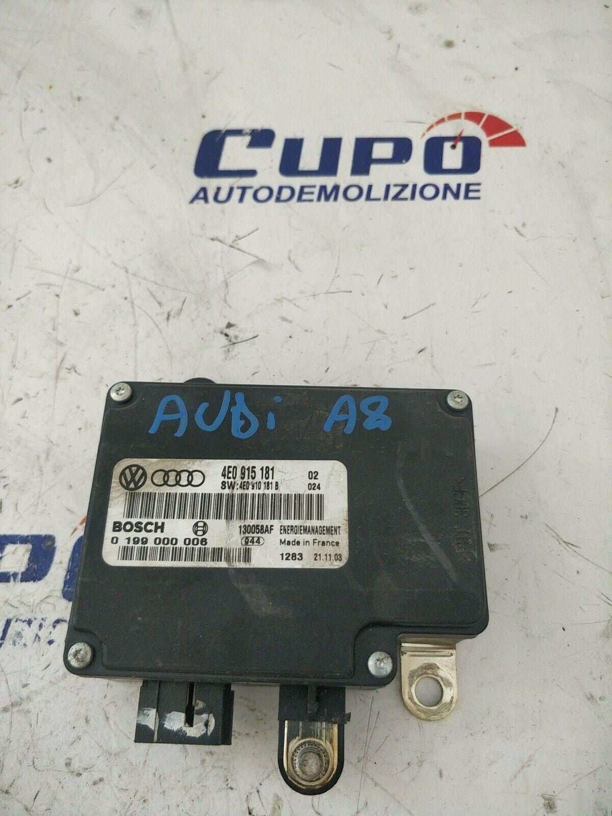 Modulo Batteria Controllo Relè Audi A8 4E 4E0915181 - F&P CRASH SRLS - Ricambi Usati