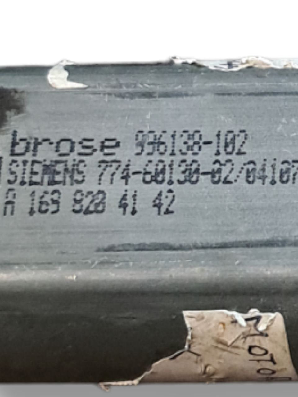 Left front window regulator (sx) Mercedes-Benz Class A W169 (2004 - 2012) COD:A1698204142 - F&P CRASH SRLS - Used Parts