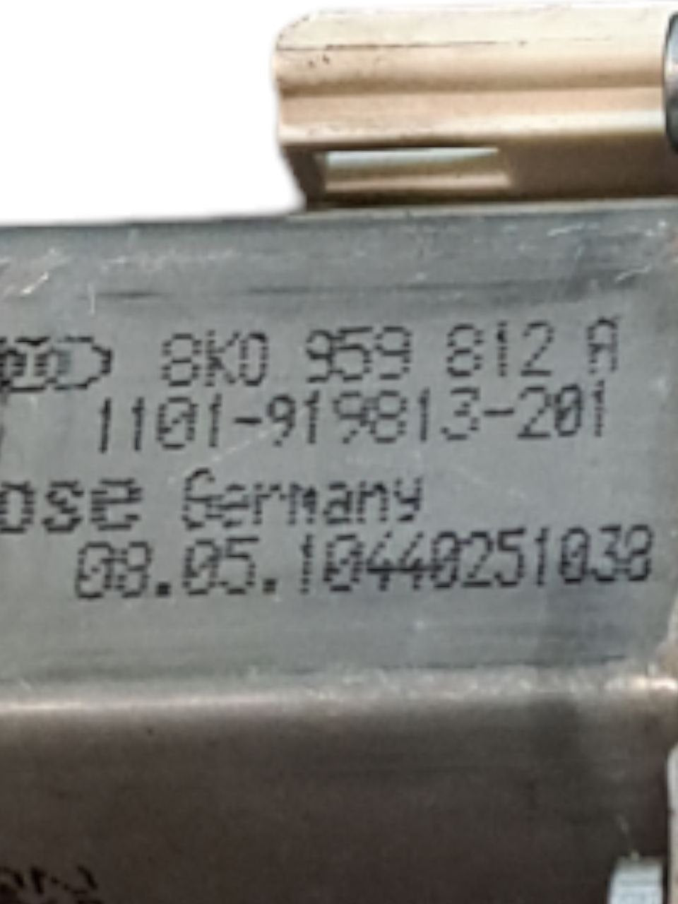 Right Rear Window Regulator (dx) Audi A4 B8 / Q5 / Q3 / A1 (2011 -2015) CODE:8K0959812A - F&P CRASH SRLS - Used Parts