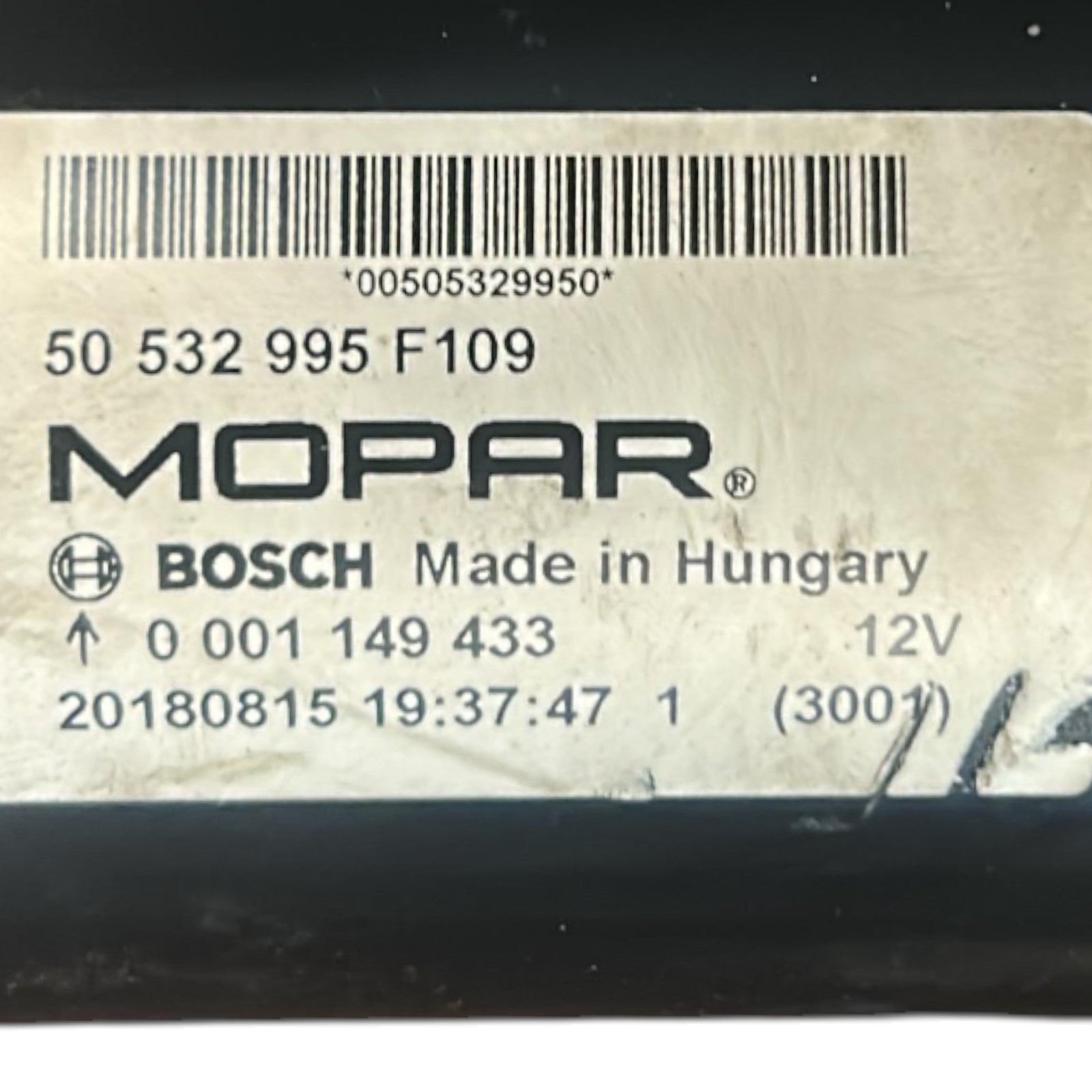 Starter Motor Alfa Romeo Giulia cod.00505329950 2.2 Diesel (2016 > ) cod.0001149433 - F&P CRASH SRLS - Used Parts