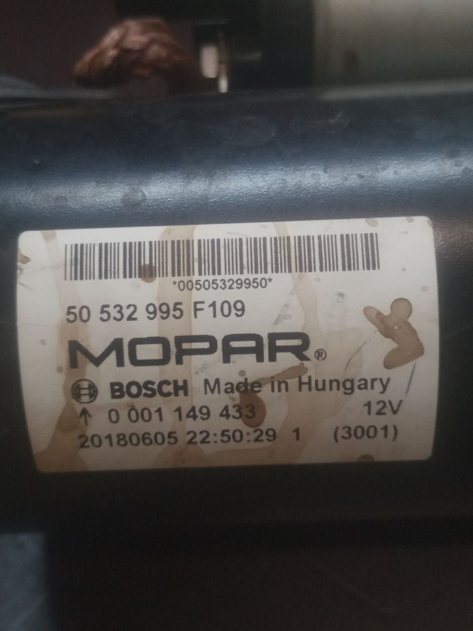 Motorino Avviamento Alfa Romeo Stelvio Q4 2.2 Diesel (2017) cod: 0001149433 - F&P CRASH SRLS - Ricambi Usati