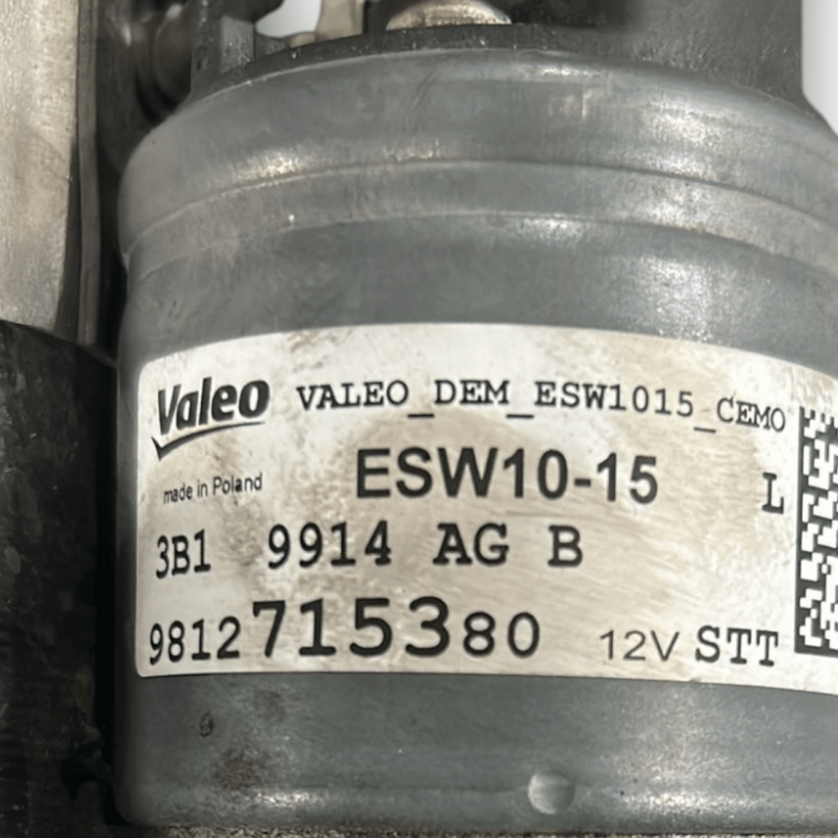 Motorino avviamento citroen c3 1.2 benzina cod:9812715380 (2016 > 2023) - F&P CRASH SRLS - Ricambi Usati
