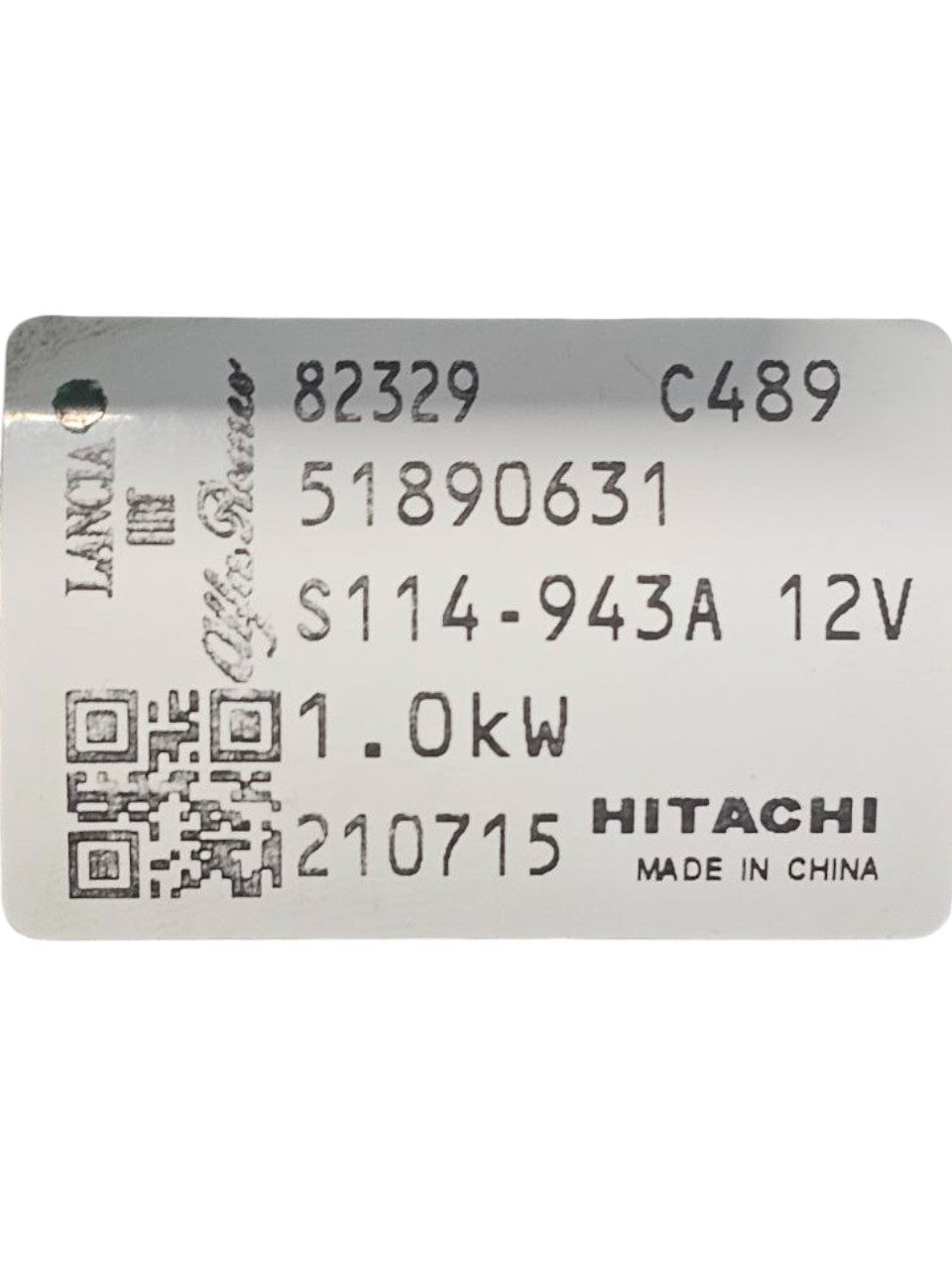 Motorino Avviamento Fiat 500 1.4 Benzina Cod:51890631 (2020 - >) - F&P CRASH SRLS - Ricambi Usati