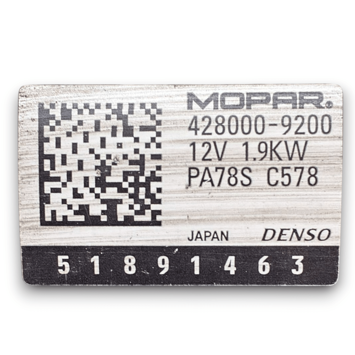 Motorino avviamento fiat ducato 2.3 diesel cod : 428000-9200 (2014 -> ) - F&P CRASH SRL - Ricambi Usati