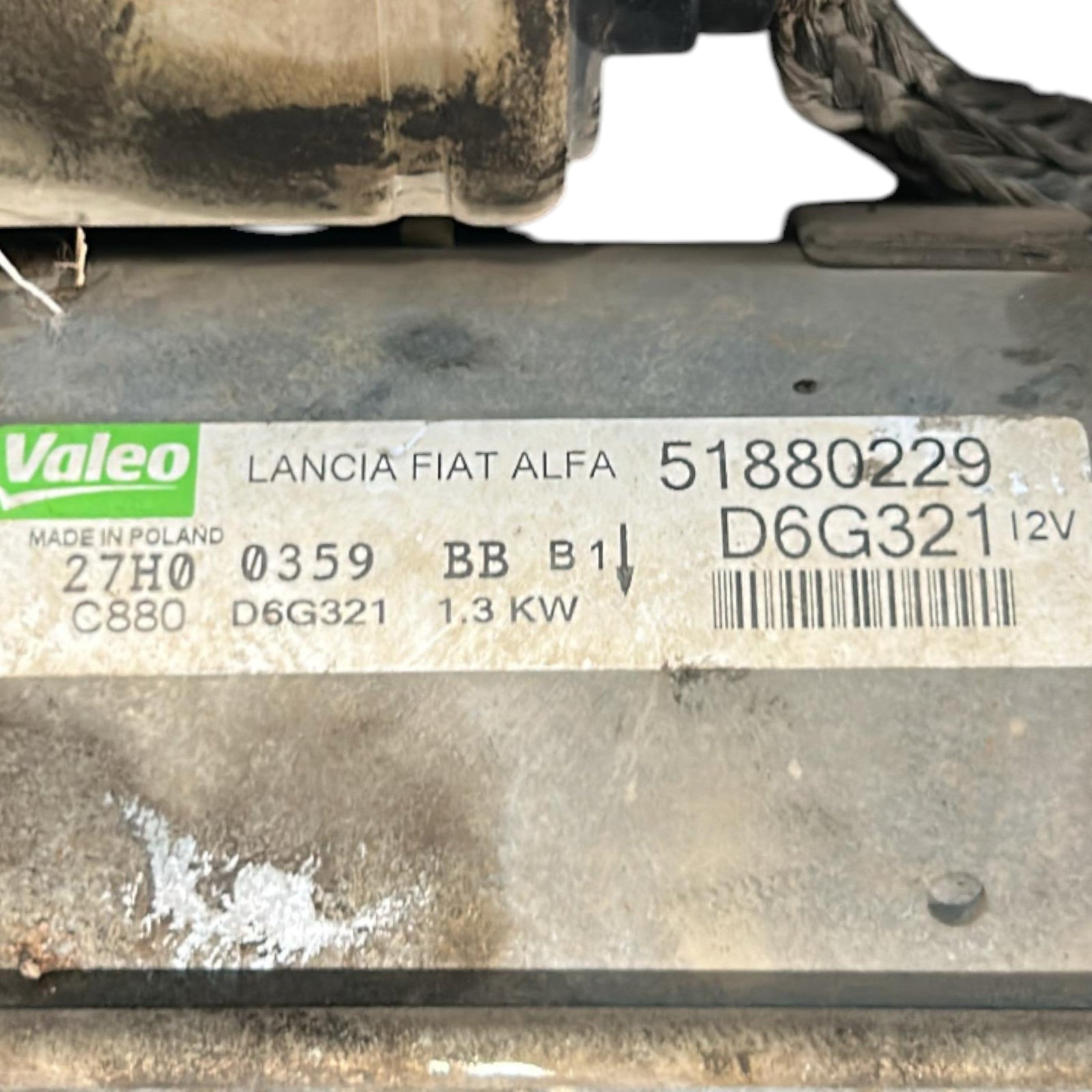 Starter Motor Fiat Grande Punto cod.51880229 1.3 Diesel (2005 > 2012) - F&P CRASH SRLS - Used Parts