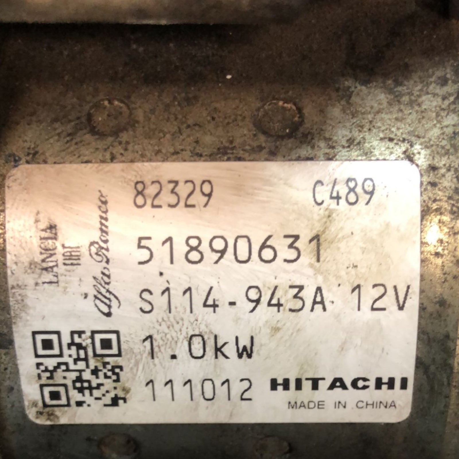 Motorino Avviamento Fiat Panda 169 1.2 Benzina (2003 > 2012) cod:51890631 - F&P CRASH SRLS - Ricambi Usati