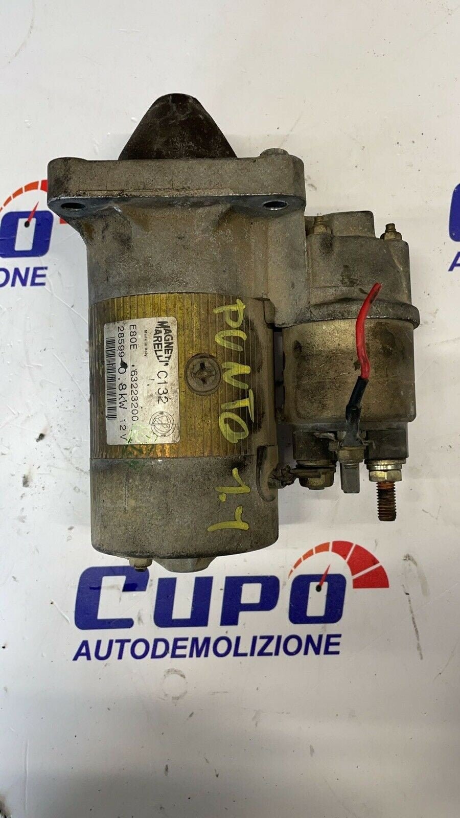 Starter Motor FIAT PUNTO '93 to '99 / LANCIA Y 63223200 - F&P CRASH SRLS - Used Parts