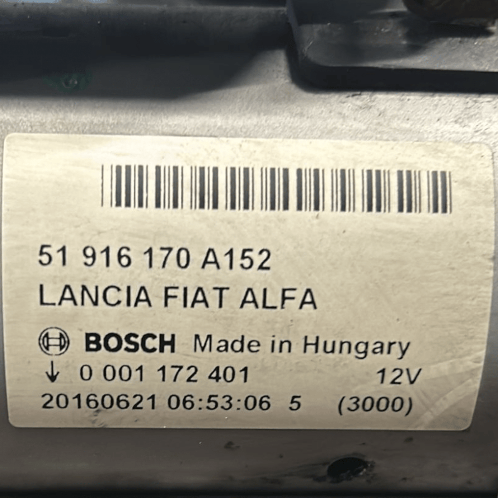 Starter Motor Fiat Punto Evo 1.3 Diesel (2012 >) code:51916170A152 - F&P CRASH SRLS - Used Parts