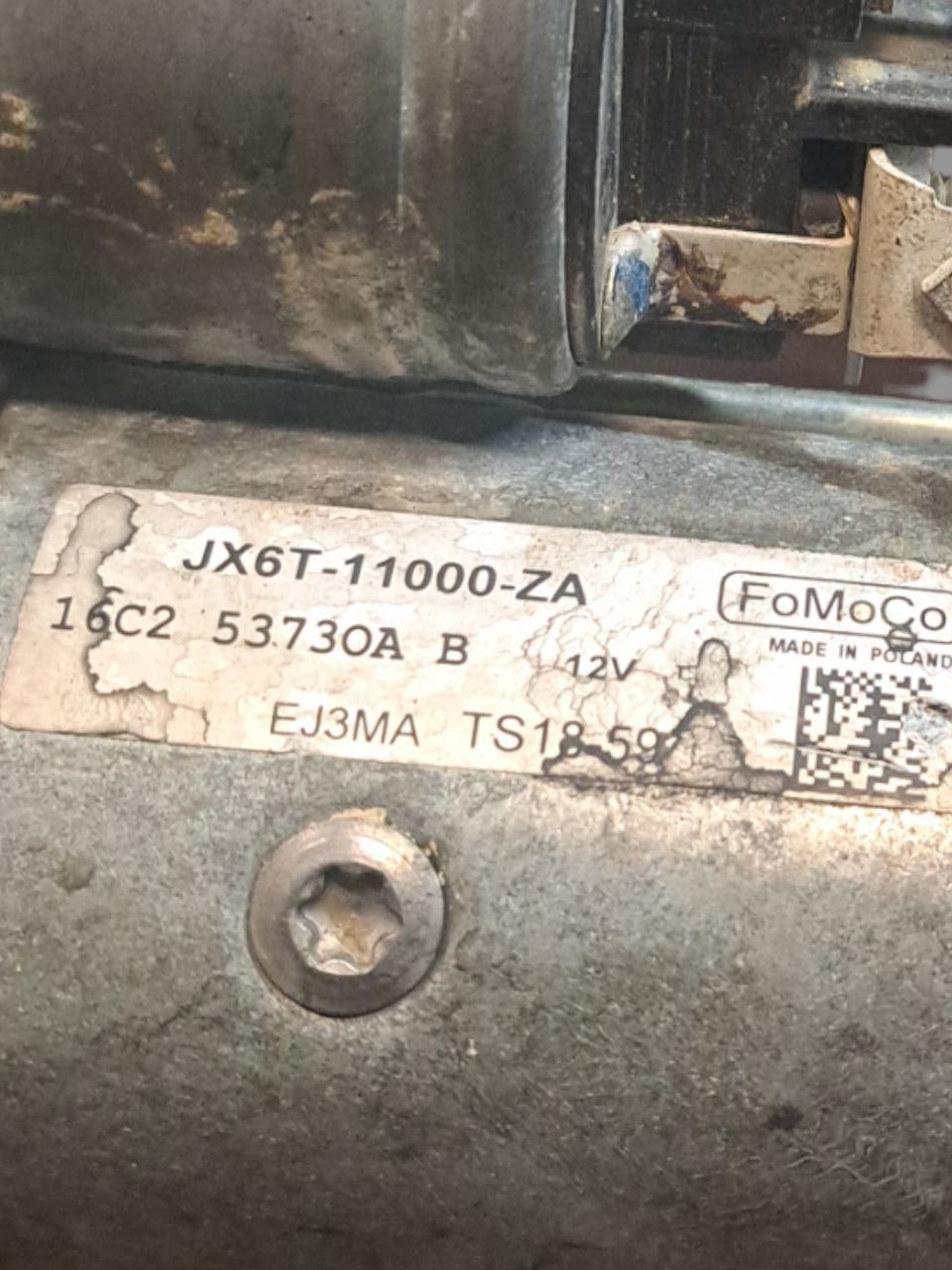 Motorino Avviamento Ford Focus 1.5 Diesel (2018>) COD:JX6T-11000-ZA - F&P CRASH SRLS - Ricambi Usati